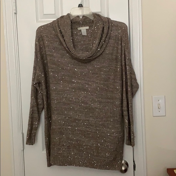 Shiny cowl neck sweater - Picture 1 of 4